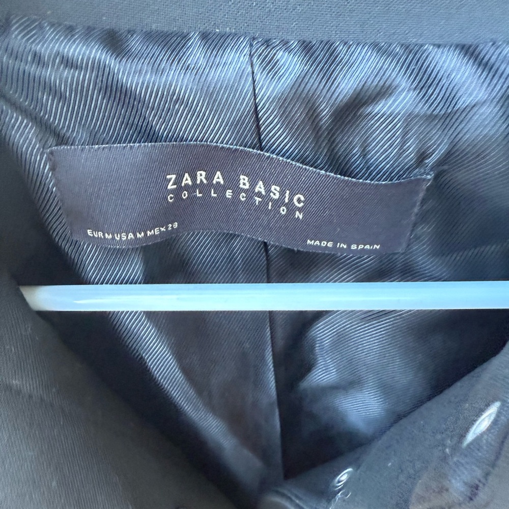 Zara Basic Black Coat - image 3